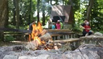 Grillstelle im Wald